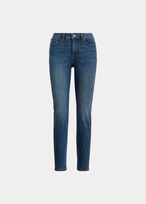 Ralph Lauren Premier Straight Curvy Jeans Dame Danmark (FLSXZ5960)